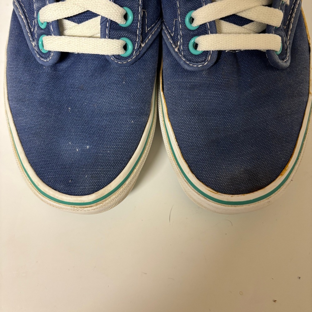 Vans Atwood Low Navy Blue Teal Womens Sneakers Size 9 VN-0K0FZU3 Skater - Picture 10 of 10